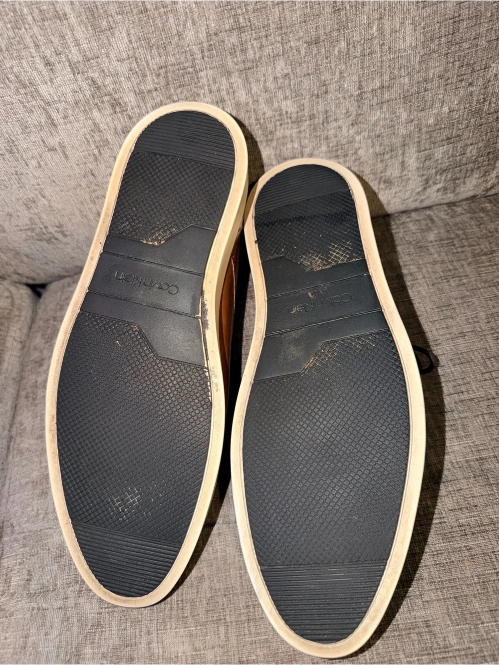 Calvin Klein CMESBEN-R Men’s Brown Casual Dress Shoes Size 10.5 Lace-Up
